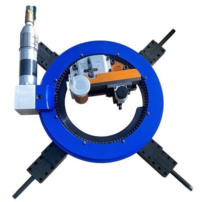 Pneumatic External Clamp Flange End Processing Machine supplier